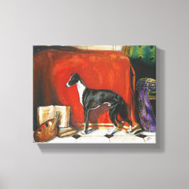 Italienisches Greyhound-Aquarellbild Leinwanddruck
