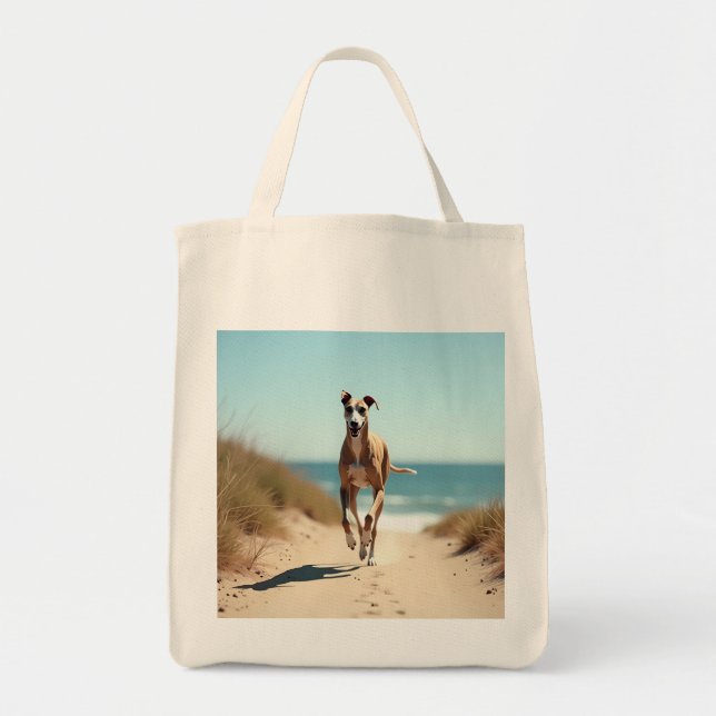 Italienisches Greyhound Elegantes Lebensmittelgesc Tragetasche (Vorne)