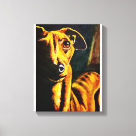 Italienisches Greyhound-Gemälde Leinwanddruck