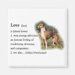 Italienisches Greyhound Kunstgeschenk Magnet