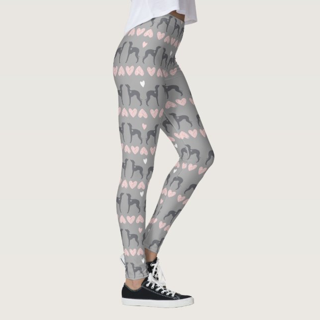 Italienisches Greyhound Leggings Lularoe Hund Klei (Rechts)