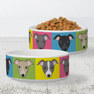 Italienisches Greyhound Niedlich Cartoon Fun Pop A Napf