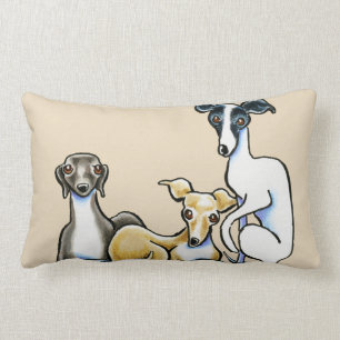 Italienisches Greyhound Trio Lendenkissen