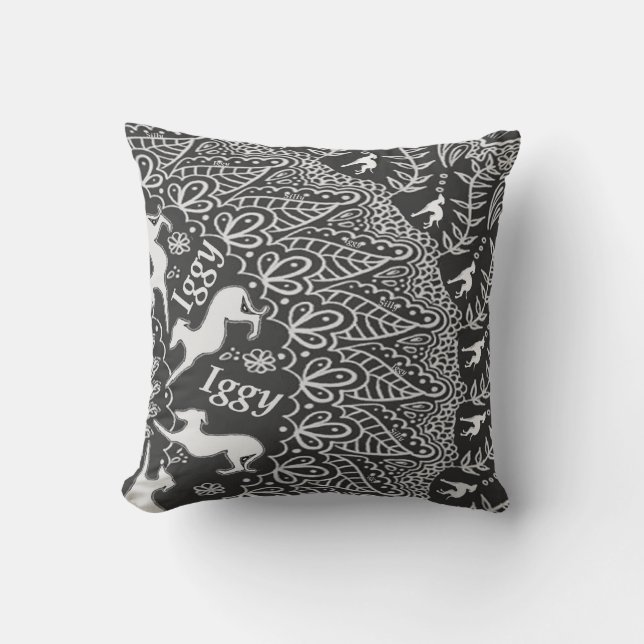Italienisches Greyhound Wohngestaltung Pillow Albe Kissen (Vorderseite)