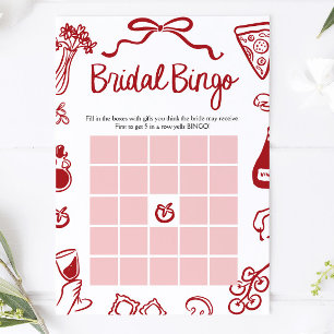Italienisches Handgezeichnetes Amore-Bridal-Shower Einladung