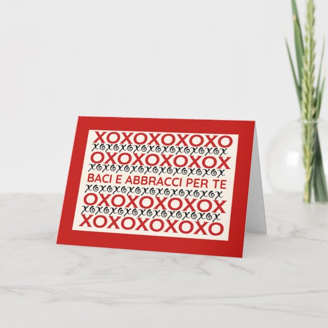 Italienisches Herz für Sie Karte (Vorderseite)
