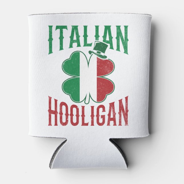 Italienisches Hooligan-Kleeblatt Dosenkühler (Vorderseite)