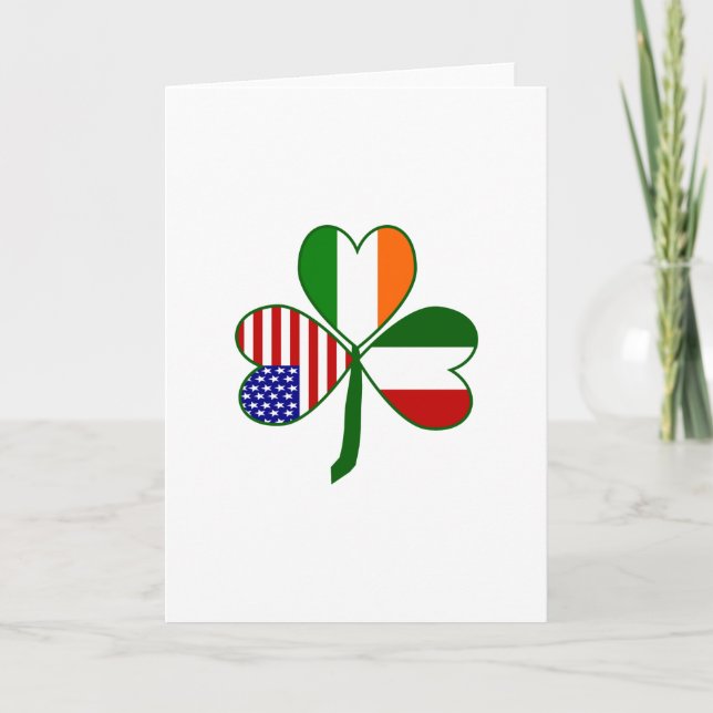 Italienisches Kleeblatt Karte (Vorderseite)