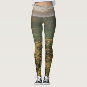 Italienisches Landgut, Sonnenuntergang in der Tosk Leggings