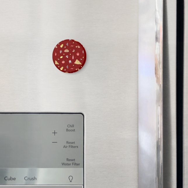 Italienisches Lebensmittelmuster. Nahtlose italien Magnet (In Situ (Kühlschrank))