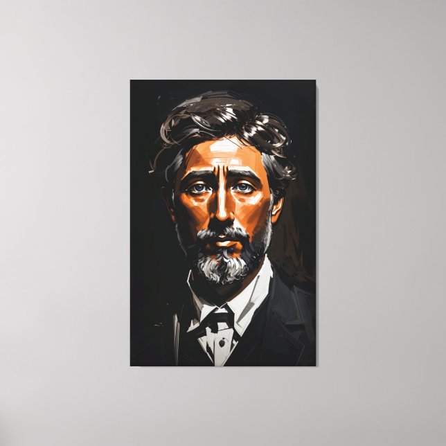 Italienisches Leichtportrait Leinwanddruck (Vorderseite)