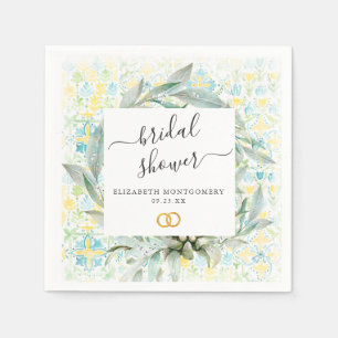 Italienisches Lemon Grove Brautparty Personalisier Serviette