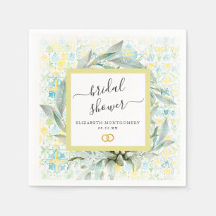 Italienisches Lemon Grove Brautparty Personalisier Serviette