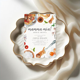 Italienisches Mamma Mia Brautparty Einladung