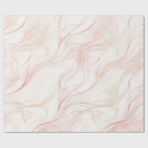 Italienisches Marmor-Roségold-Geschenkpapier Geschenkpapier