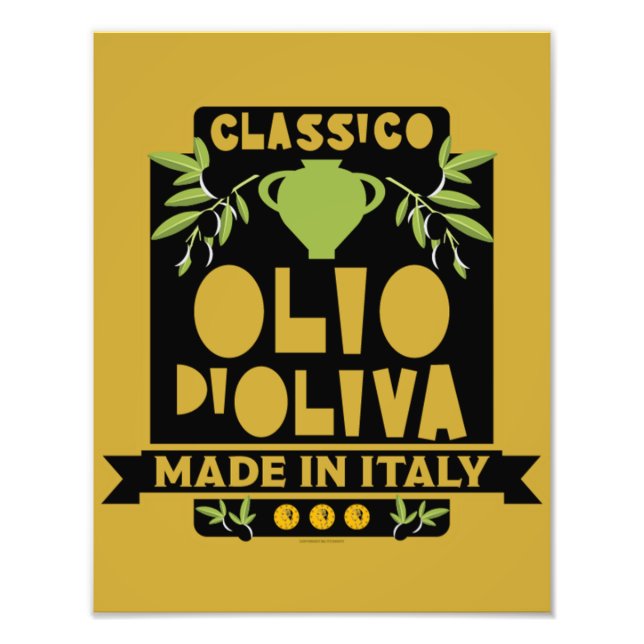 Italienisches Olivenöl Kochen Fotodruck (Vorne)
