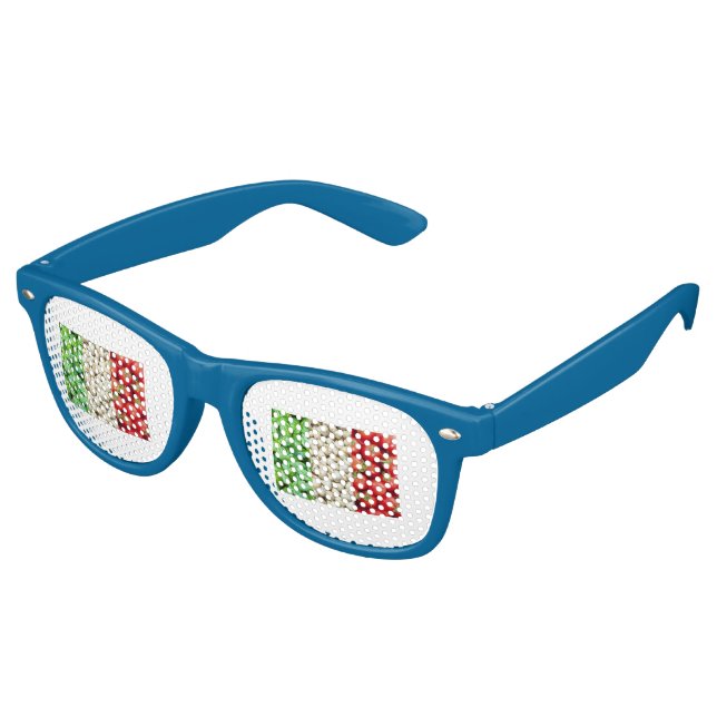 Italienisches Party zur Kennzeichnung von Lebensmi Partybrille (Schrägansicht)