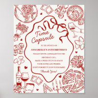 Italienisches Pasta-Baby-Shower-Zeitkapsel-Spiel