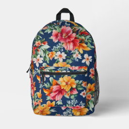 Italienisches Phantastisches Sommerlicht-Blumenmus Bedruckter Rucksack