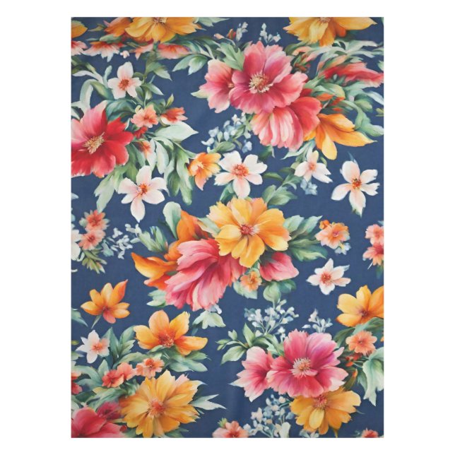 Italienisches Phantastisches Sommerlicht-Blumenmus Tischdecke (Vorderseite)