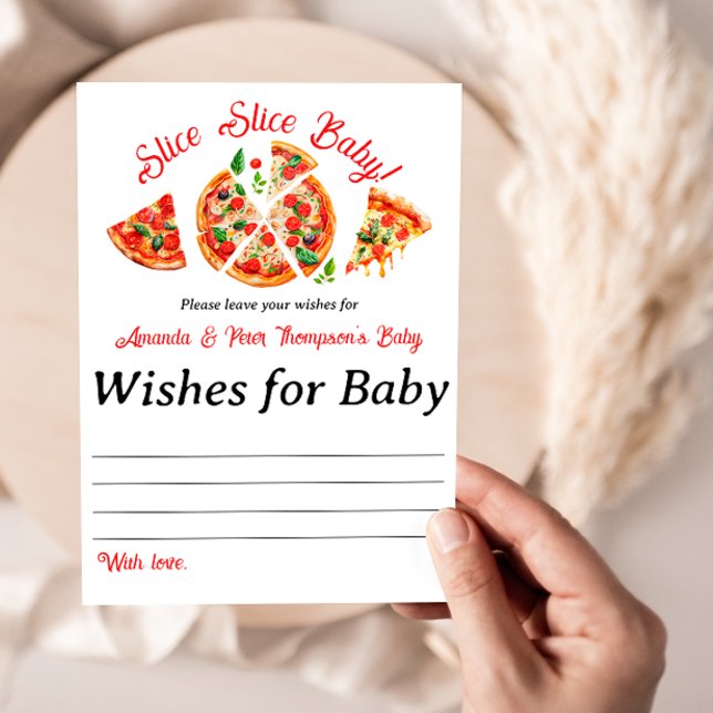 Italienisches Pizza Party Slice Slice Baby Showspi Einladung (Von Creator hochgeladen)