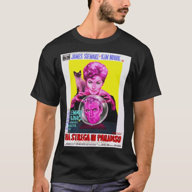 Italienisches Poster aus Glockenbuch und Kerze  T-Shirt (Vorderseite)