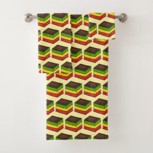Italienisches Rainbow Seven Layer Weihnachten Weih Badhandtuch Set