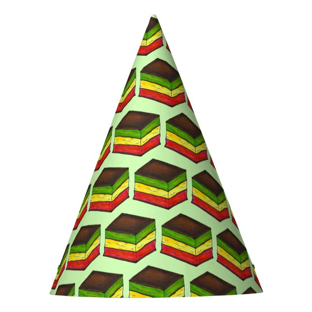 Italienisches Rainbow Seven Layer Weihnachten Weih Partyhütchen (Vorderseite)