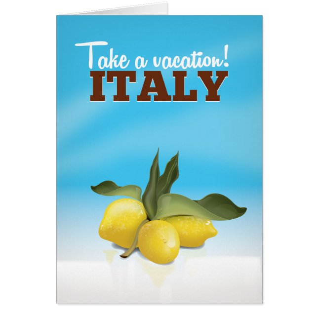 Italienisches Reiseplakat (Vorne)
