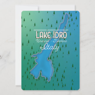 Italienisches Reiseplakat für den See Idro