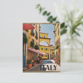 Italienisches Reiseplakat Postkarte