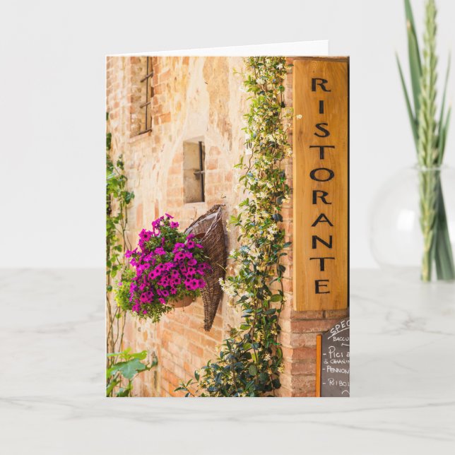 Italienisches Restaurant Karte (Vorderseite)