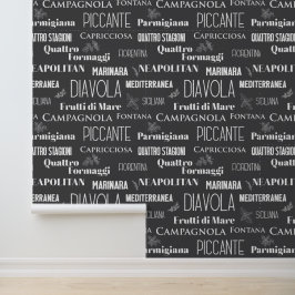 Italienisches Restaurant Pizza Names Typografic Tapete