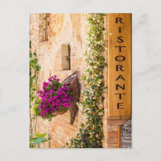 Italienisches Restaurant Postkarte