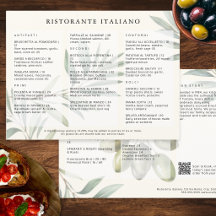 Italienisches Restaurant Stilvolles modernes QR-Co