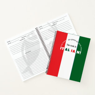 Italienisches Rezept-Buch Notizbuch