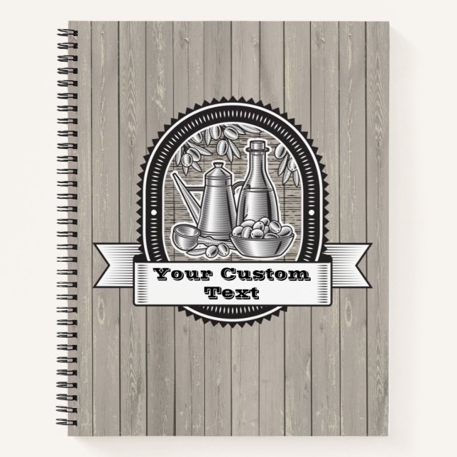 Italienisches Rezept Buch oder Journal (Vorderseite)