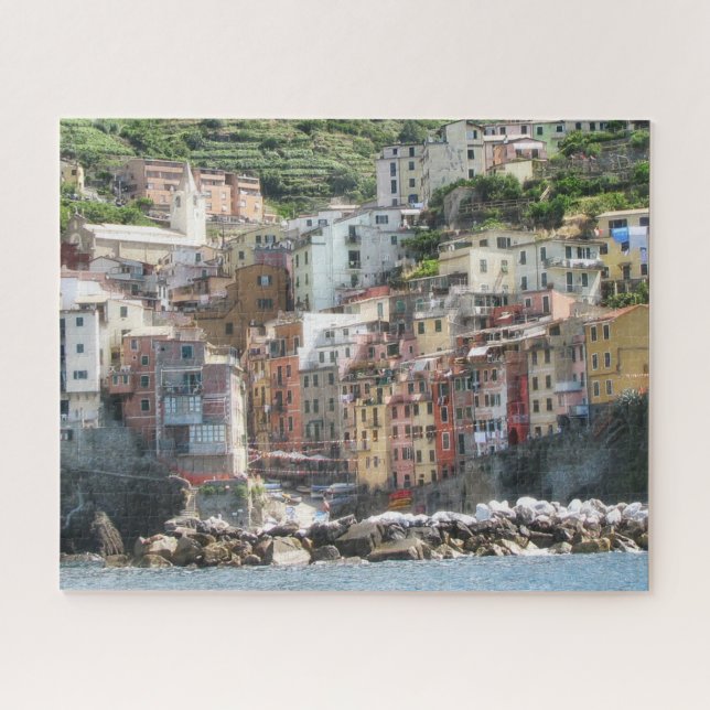 Italienisches Riveria Coast Colorful Seaside Villa (Horizontal)