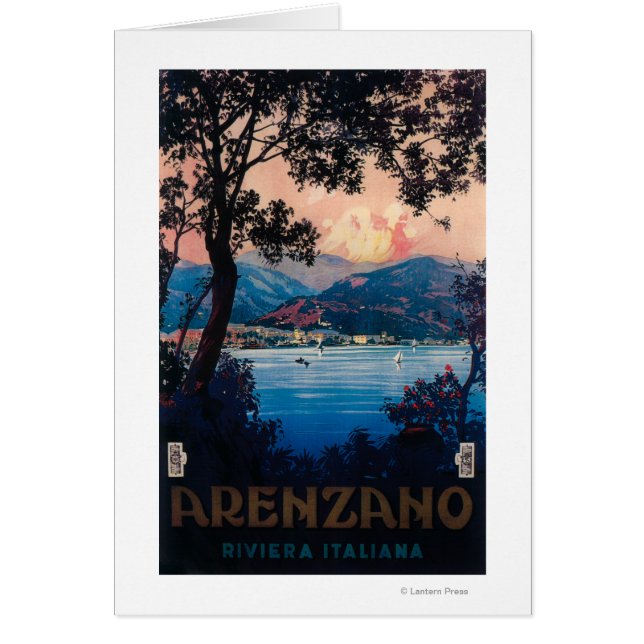 Italienisches Riviera Reiseplakat (Vorne)