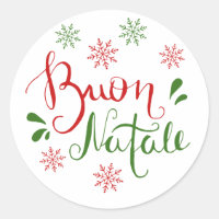 Italienisches Rotes Grün frohe Weihnachten
