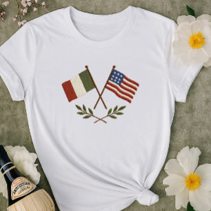 Italienisches Shirt für amerikanische Flaggen   be