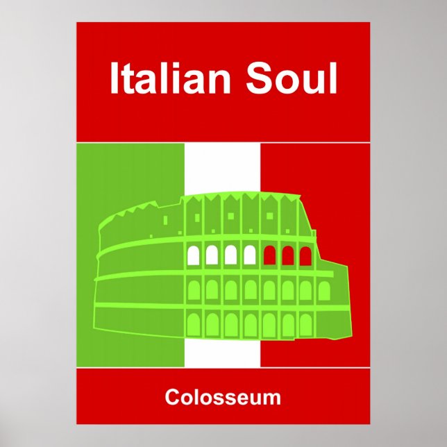 Italienisches Soul Poster (Vorne)