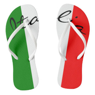 Italienisches Strand-Pool Flaggen-Italiens Italien Flip Flops
