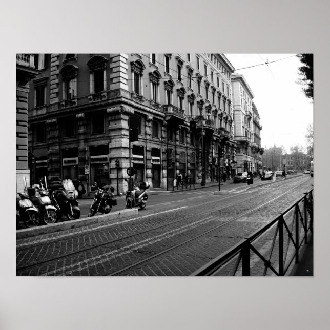 Italienisches Straßen-Plakat Poster (Vorne)