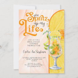 Italienisches Style Aperol Spritz Cocktail Brautpa Einladung