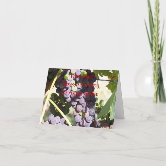 Italienisches Thema Notecard Karte (Vorderseite)