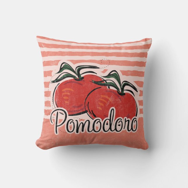 Italienisches Tomate-Kissen Kissen (Vorderseite)