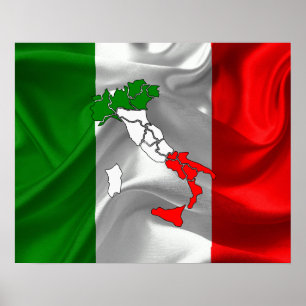 Italienisches Trikolon Poster