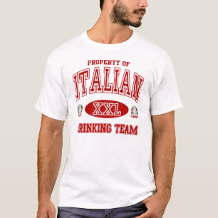 Italienisches trinkendes Team T-Shirt