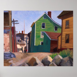 Italienisches Viertel, Gloucester | Edward Hopper Poster